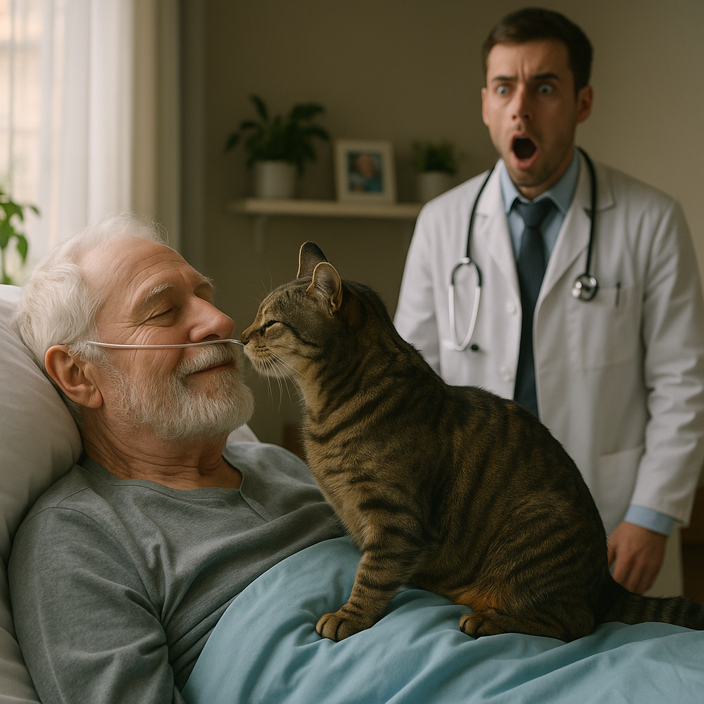 „Egy kóbor kandúr besurrant a kómában fekvő milliárdos kórtermébe… és