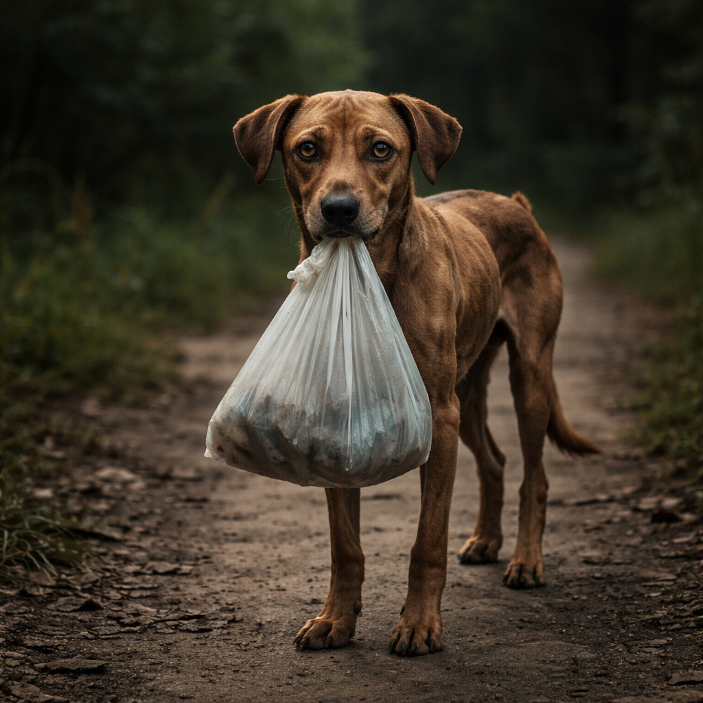 Az emberek megláttak egy nagyon sovány kutyát, amint az erdőből jött