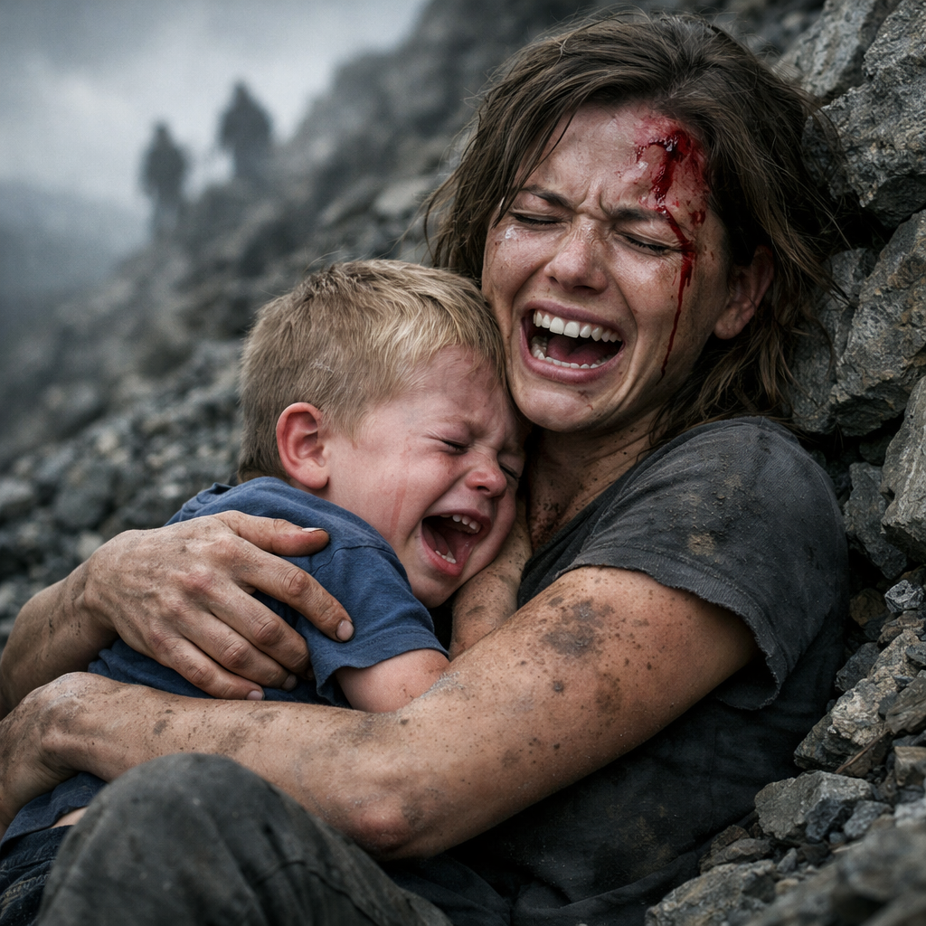 A szüleim engem és a hatéves fiamat ledobtak egy szikláról.