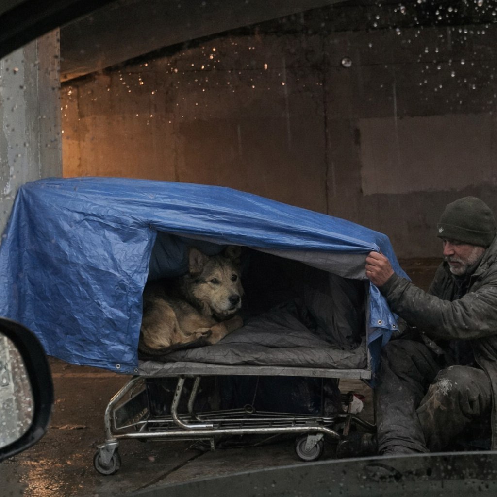 Tombolt a vihar, de David mindent megtett, hogy Buster biztonságban legyen