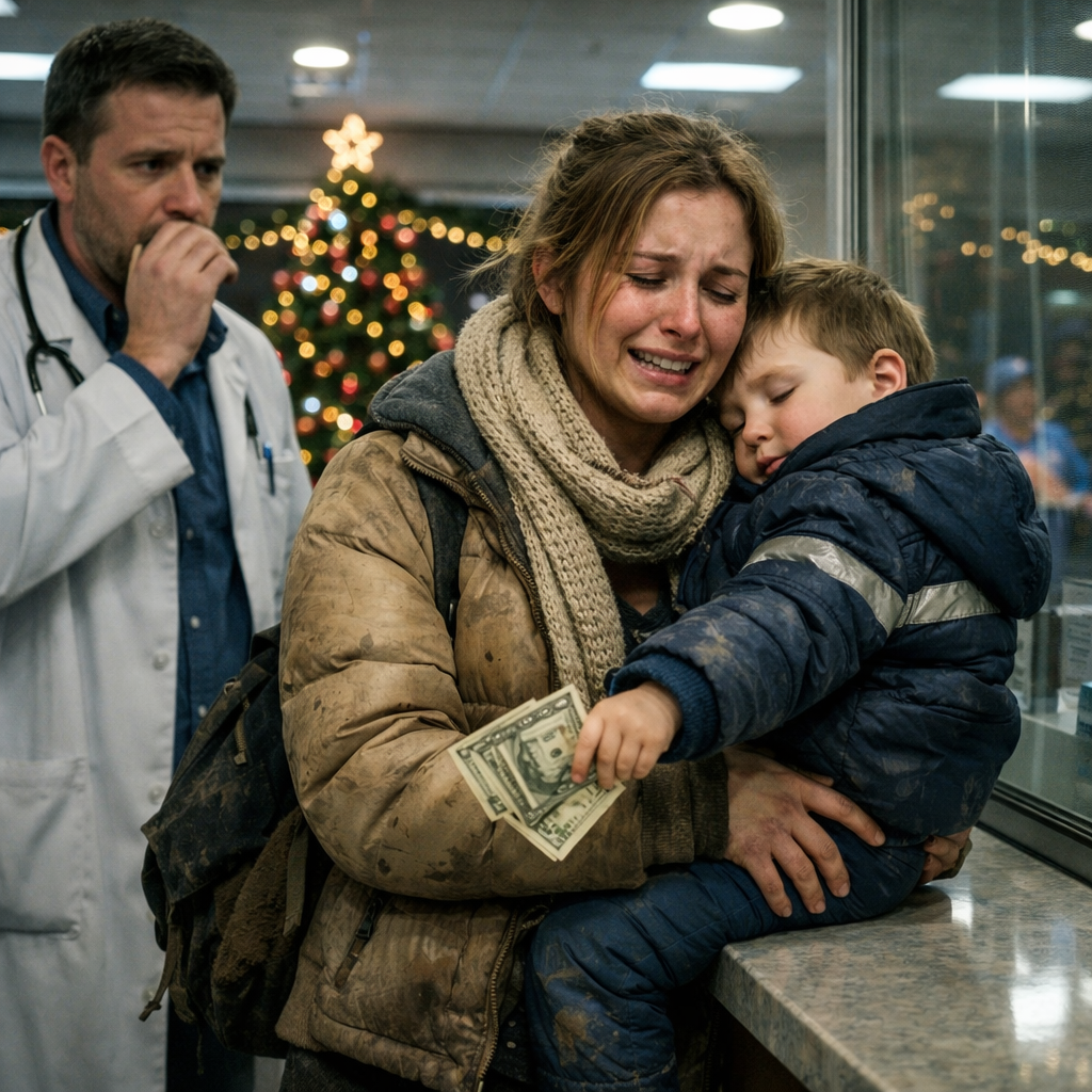 Egy milliomos orvos meghallotta, ahogy egy szegény nő könyörgött: „Kérem… mentsék meg a gyerekemet!”