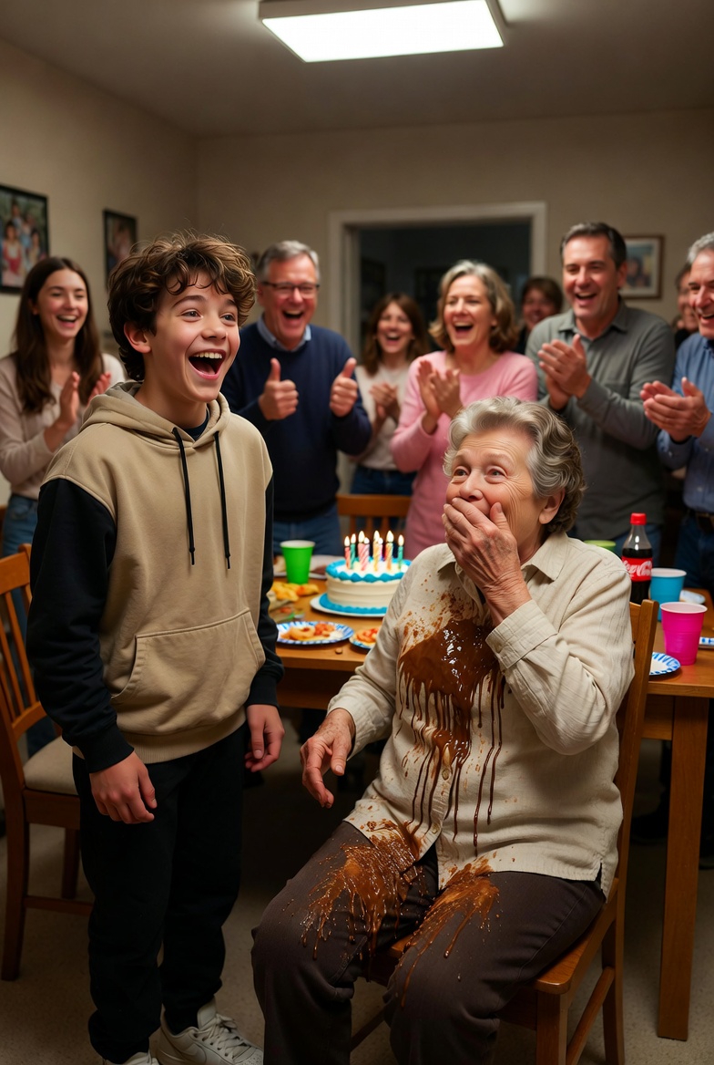 A nagymamám születésnapja alkalmából tartott családi ebéden, amelyet a bátyám, Darek