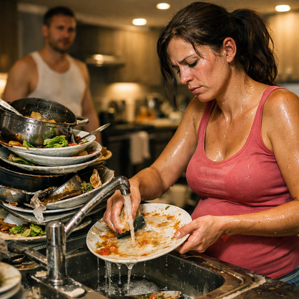 Amikor megláttam a nyolcadik hónapban terhes feleségemet, ahogy este